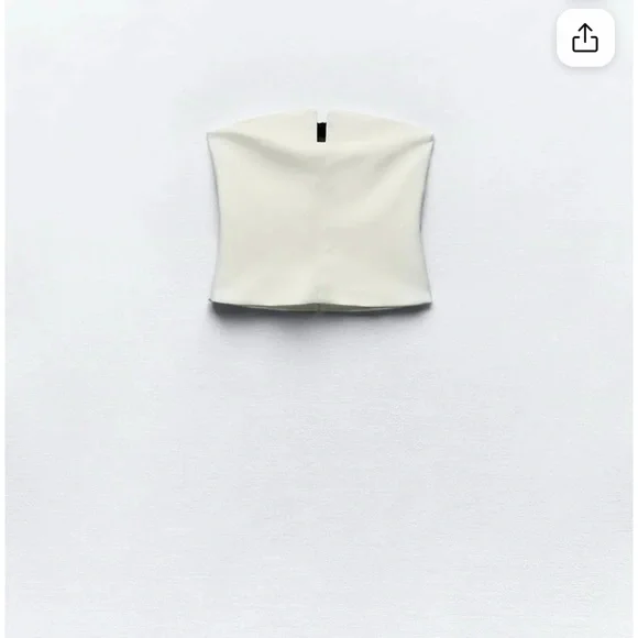 ZARA Strapless Bow Top - Picture 4 of 7